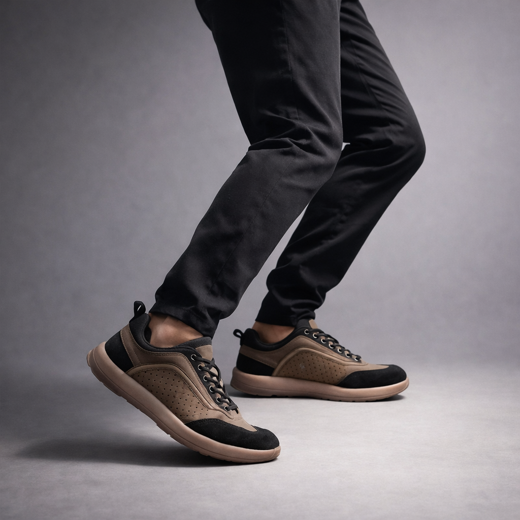 Sapatos elegantes e confortáveis