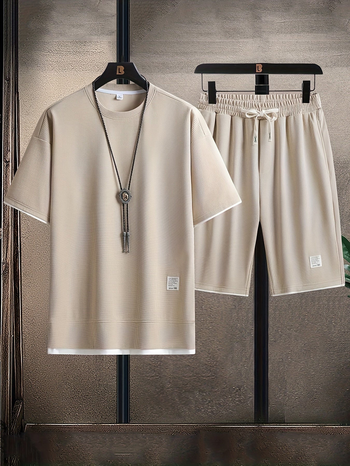 Conjunto de roupa de estar em malha elegante