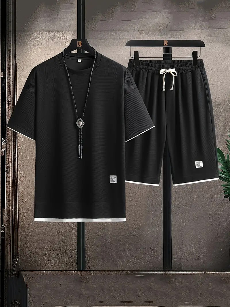Conjunto de roupa de estar em malha elegante