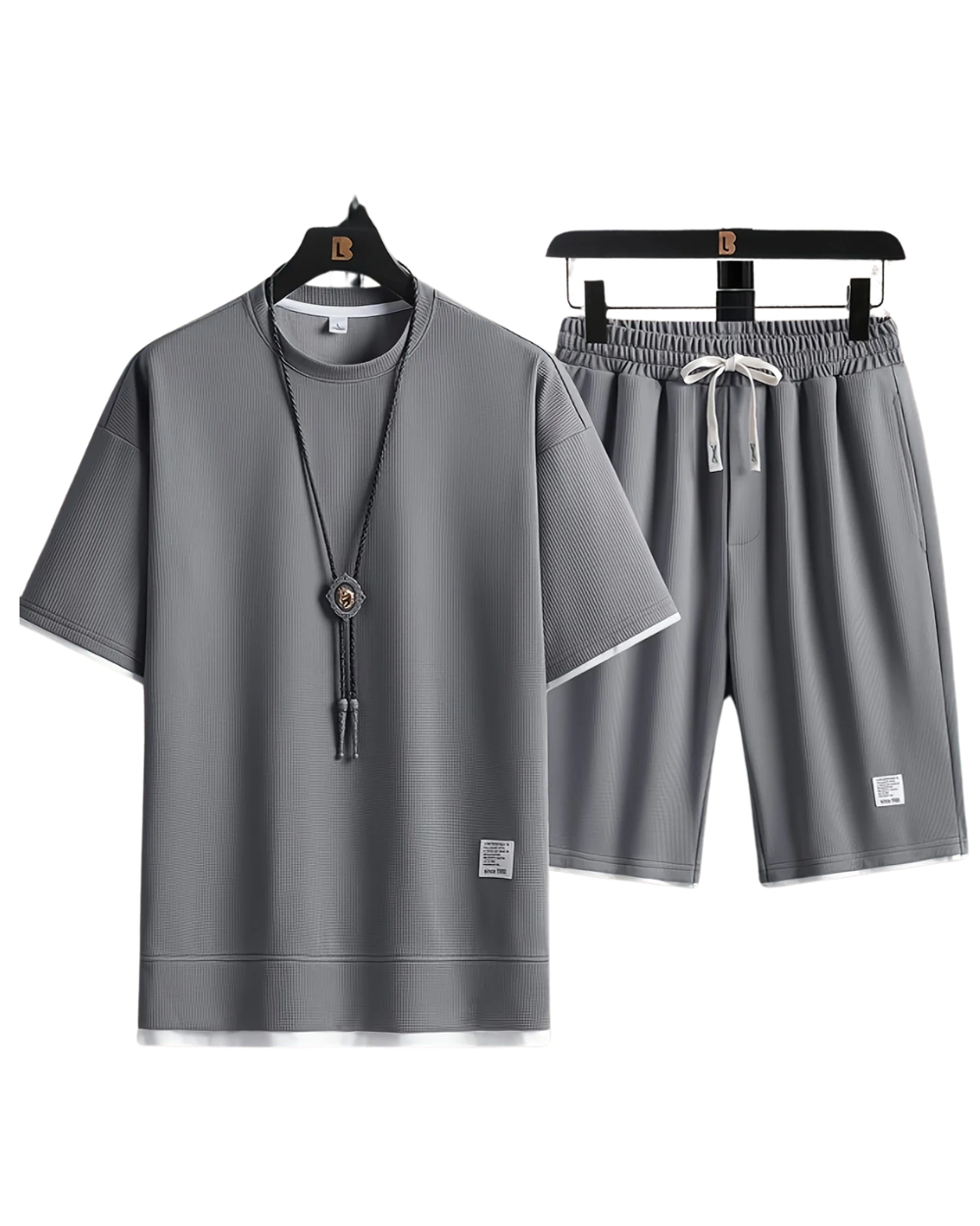 Conjunto de roupa de estar em malha elegante