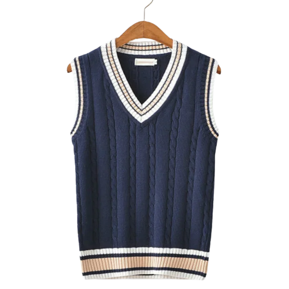 Colete elegante sem mangas para homem