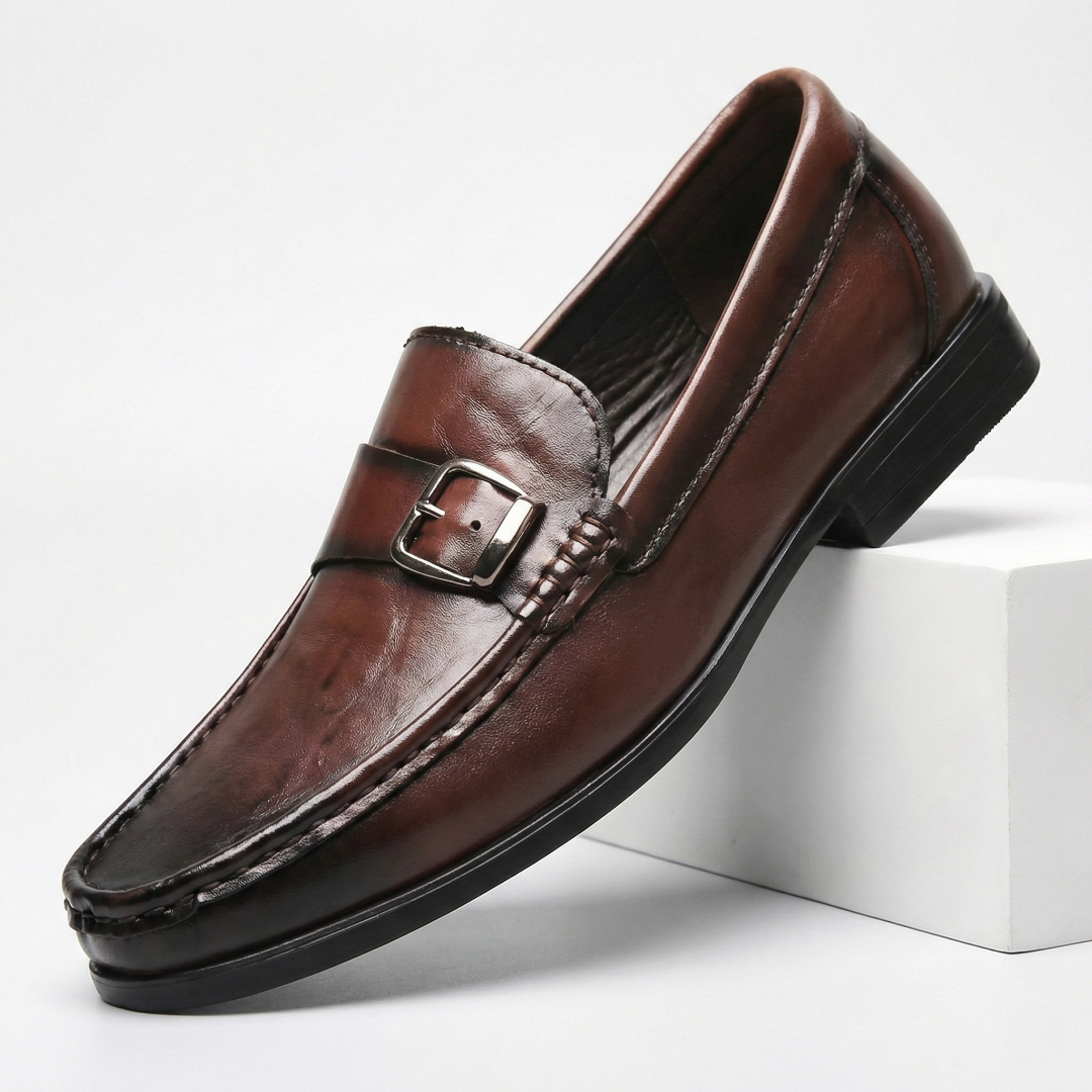 Mocassins de couro chiques