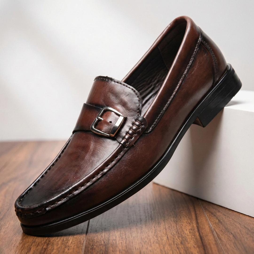 Mocassins de couro chiques