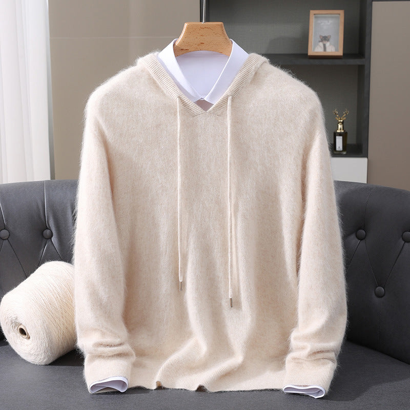 Eleganter Kaschmir-Kapuzenpullover