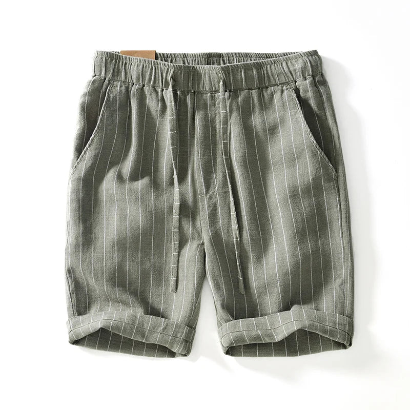 Elegante Shorts aus Baumwolle und Leinen