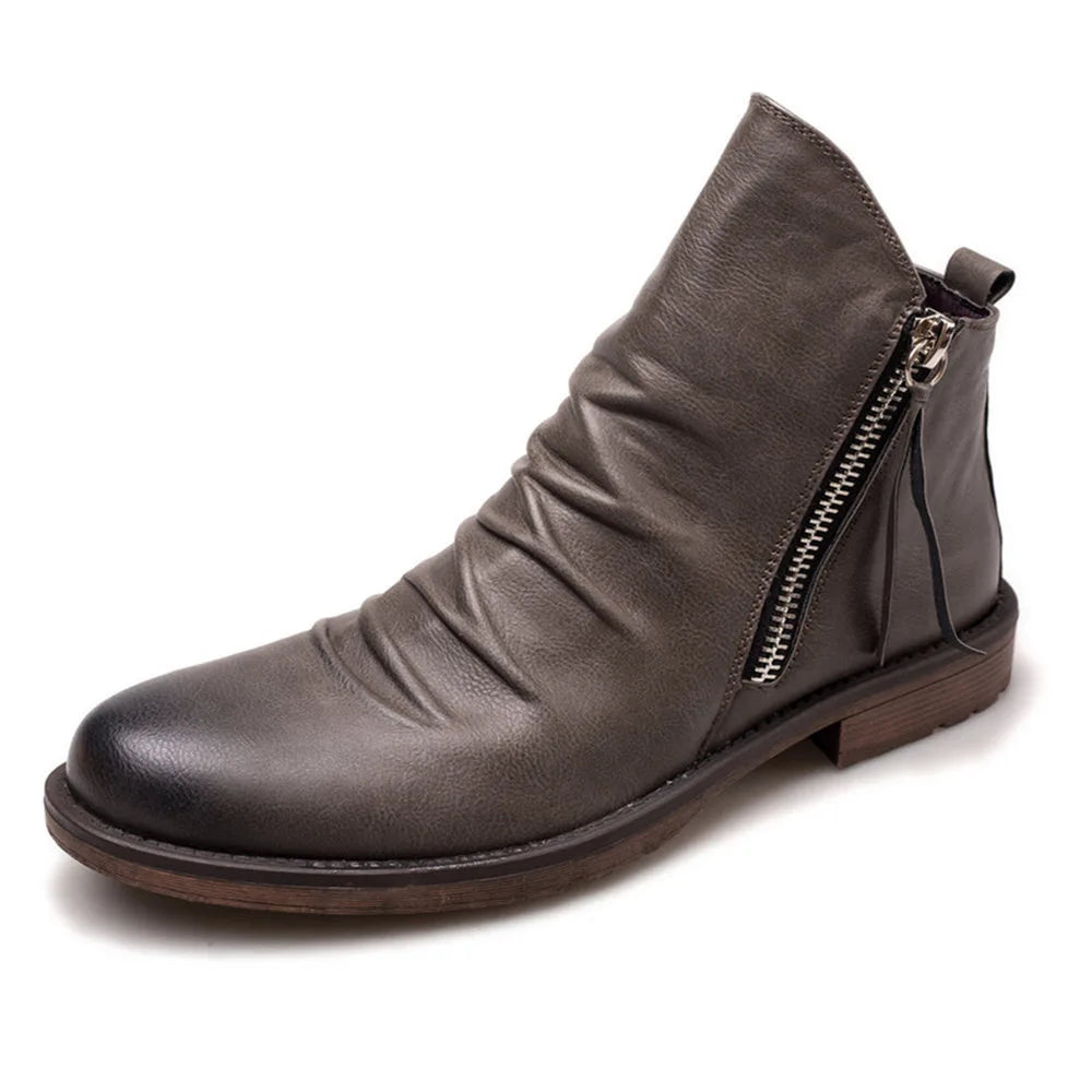 Chelsea-Boots aus Leder