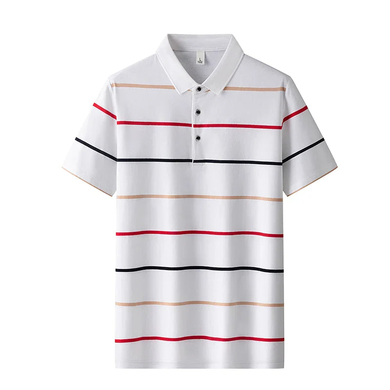 Polohemd mit eleganten Streifen