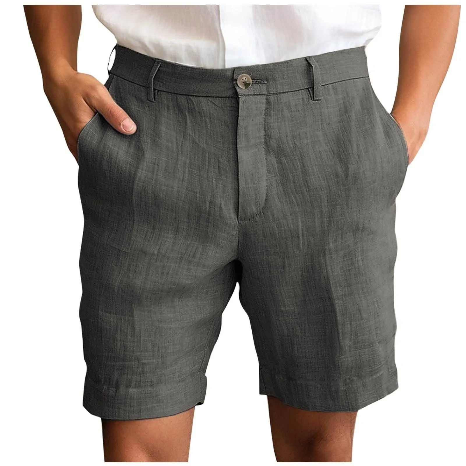Elegante Leinen-Shorts