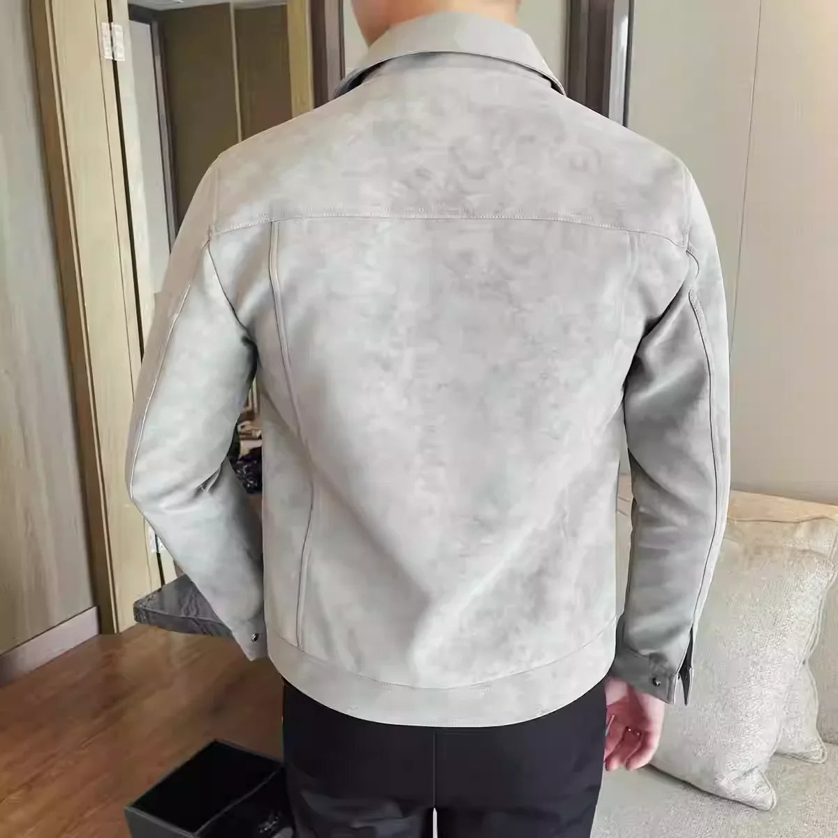 Lässige Wildlederjacke