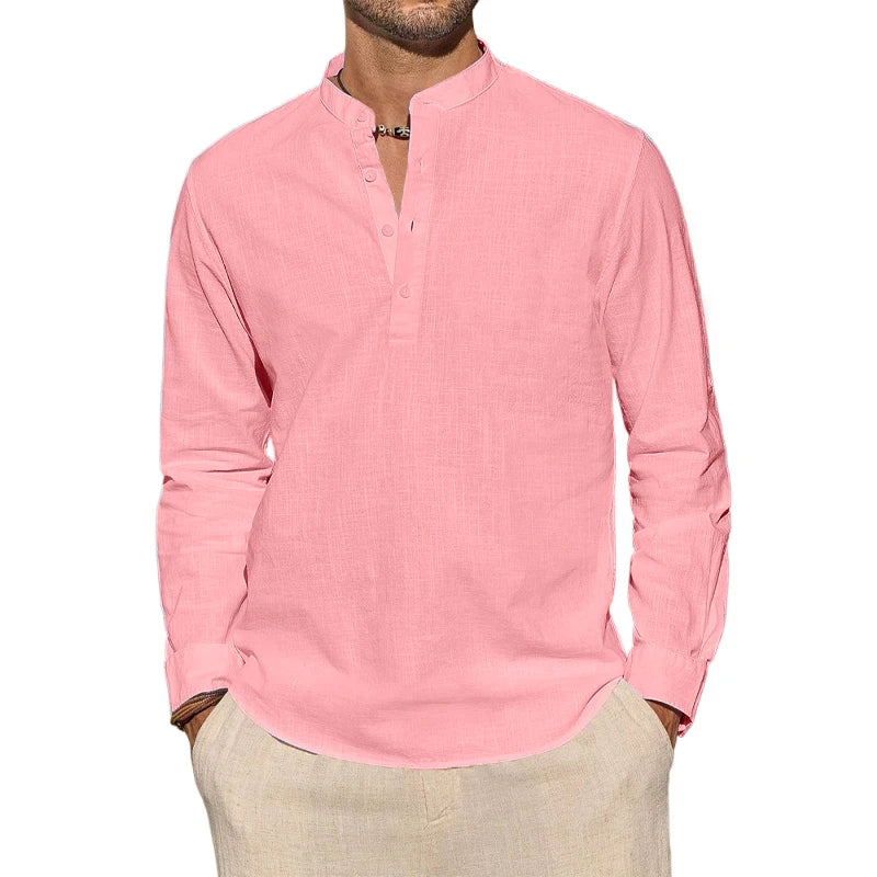 Elegantes Henley-Shirt aus Baumwolle