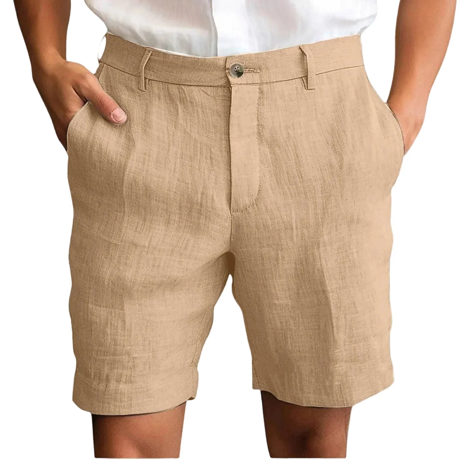 Elegante Leinen-Shorts