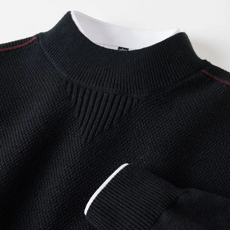 Eleganter Jacquardpullover