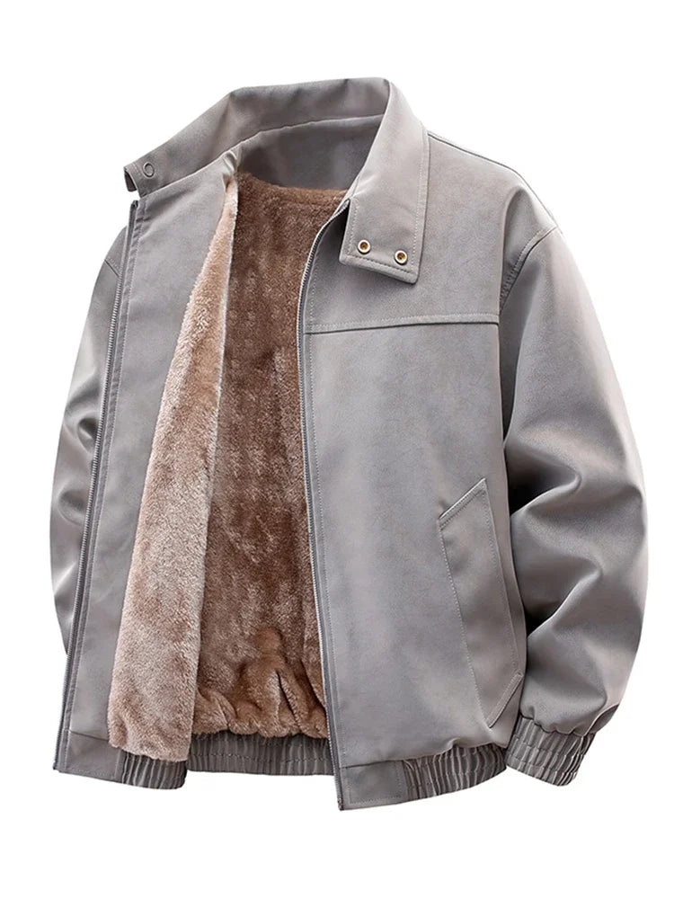 Casaco retro com forro polar