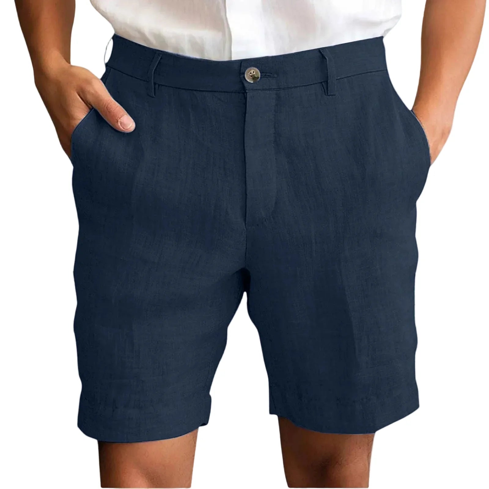 Elegante Leinen-Shorts