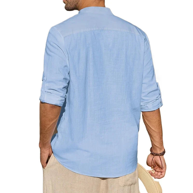 Elegantes Henley-Shirt aus Baumwolle