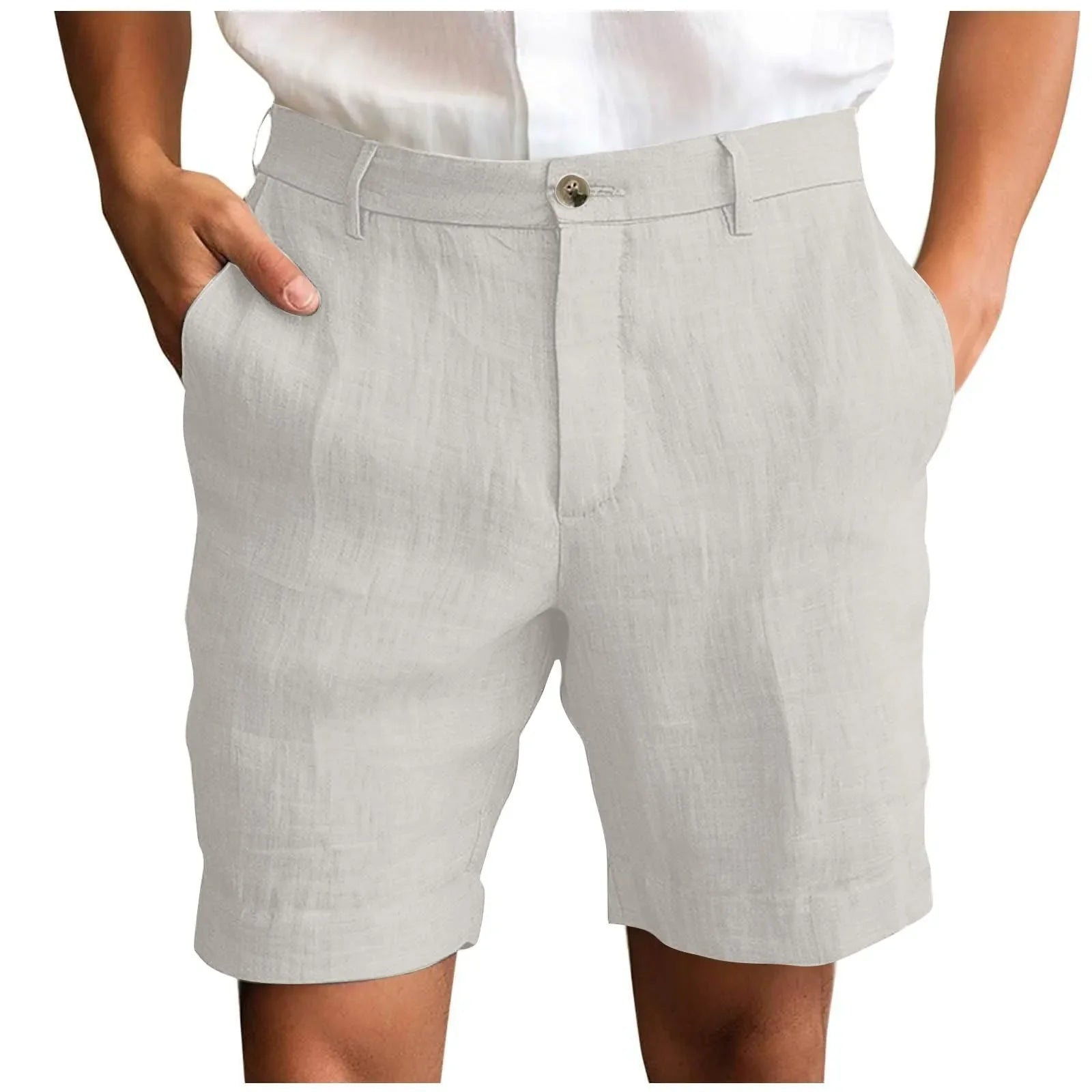 Elegante Leinen-Shorts
