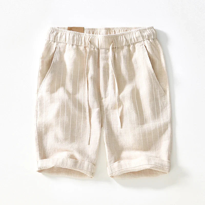 Elegante Shorts aus Baumwolle und Leinen
