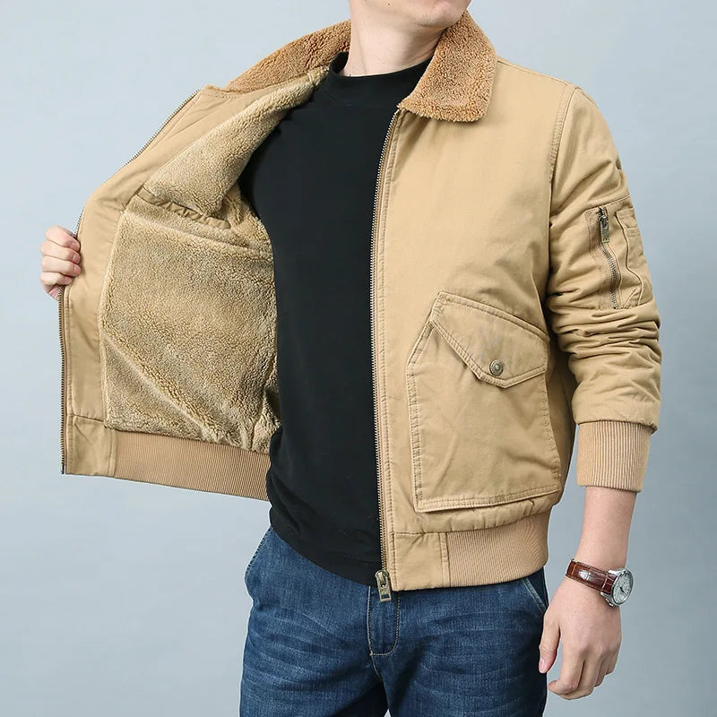 Casaco de bombardeiro elegante