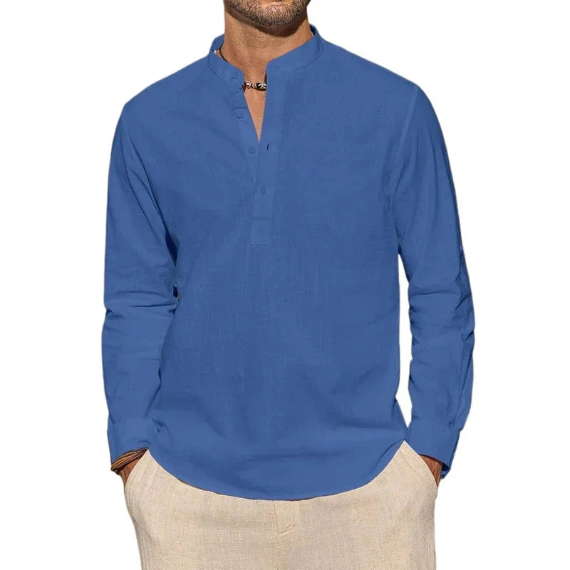 Elegantes Henley-Shirt aus Baumwolle