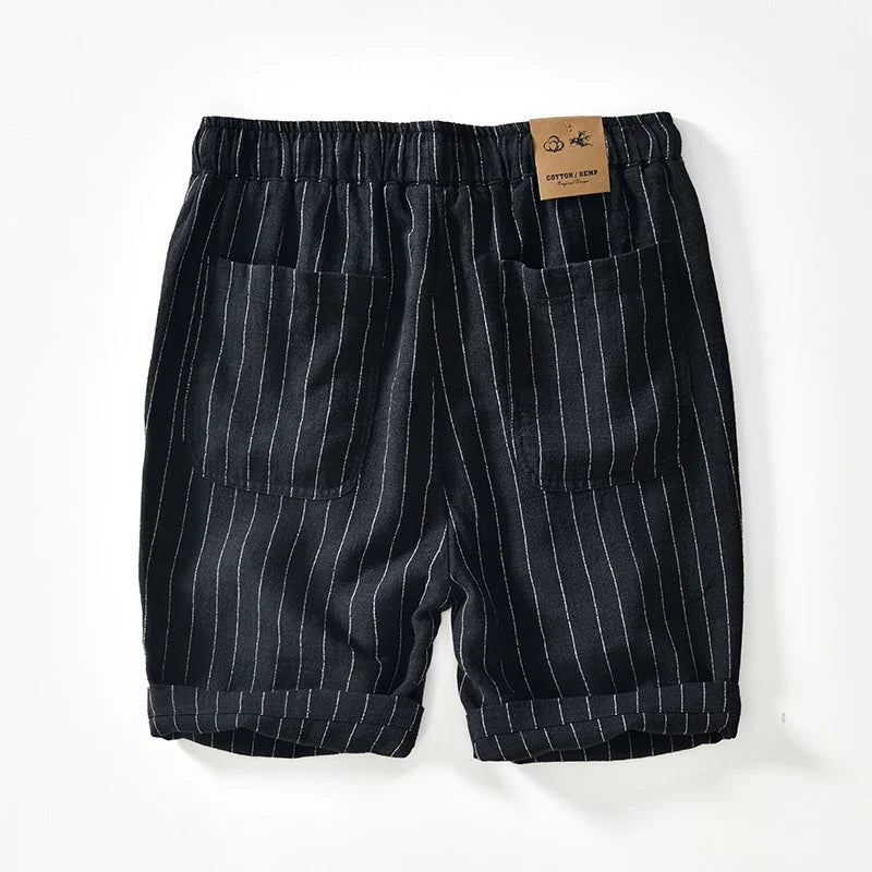 Elegante Shorts aus Baumwolle und Leinen
