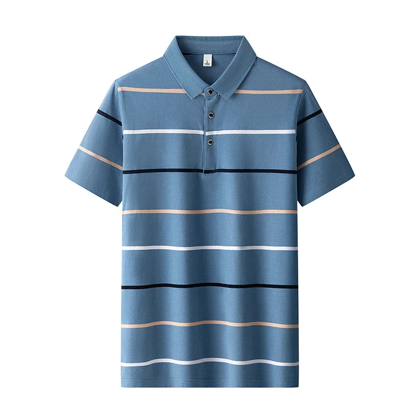 Polohemd mit eleganten Streifen