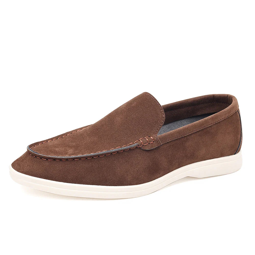Mocassins casuais de camurça