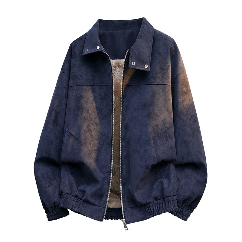 Casaco retro com forro polar