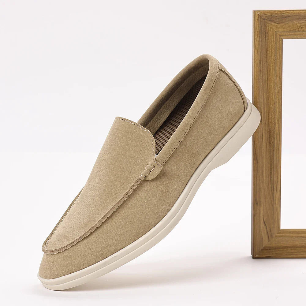 Mocassins casuais de camurça