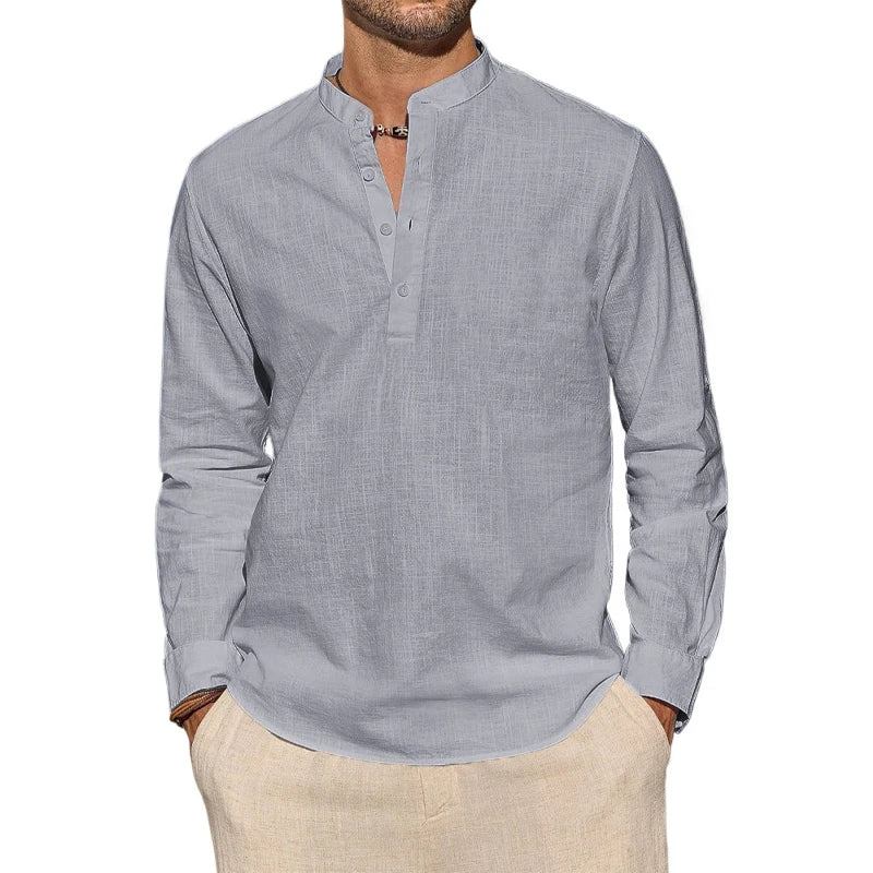 Elegantes Henley-Shirt aus Baumwolle