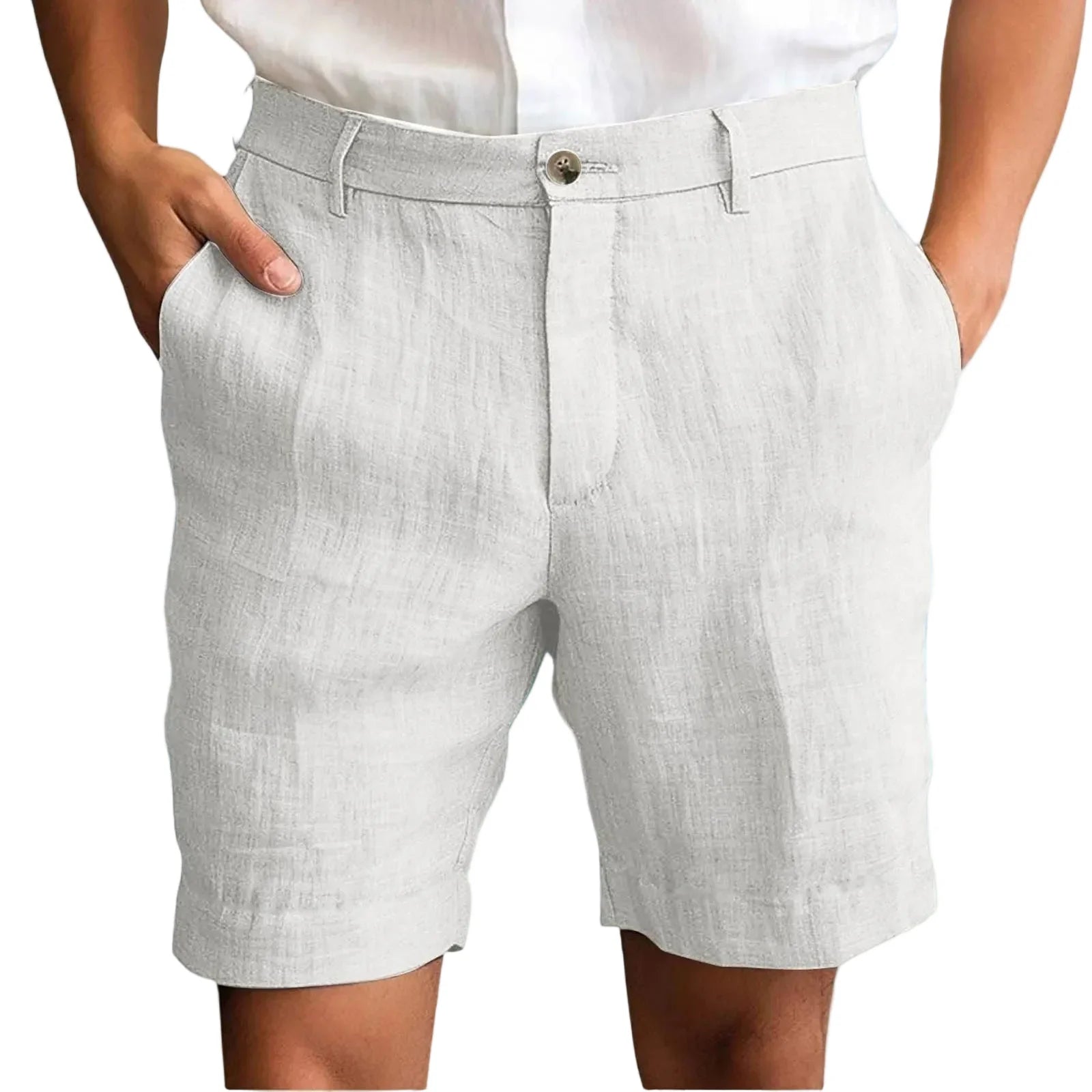 Elegante Leinen-Shorts