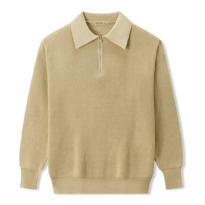 Camisola com fecho de correr elegante