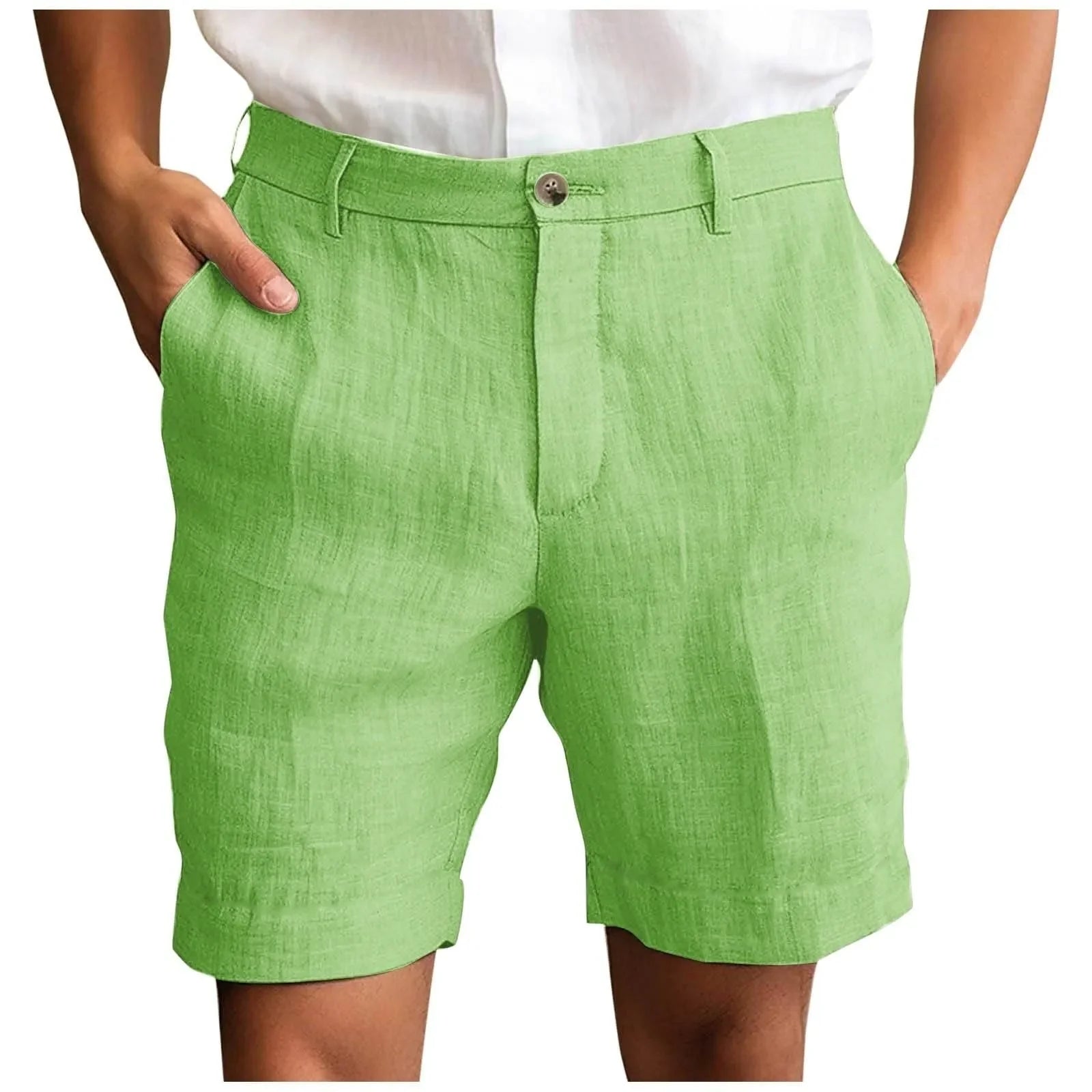 Elegante Leinen-Shorts