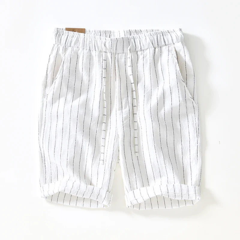 Elegante Shorts aus Baumwolle und Leinen