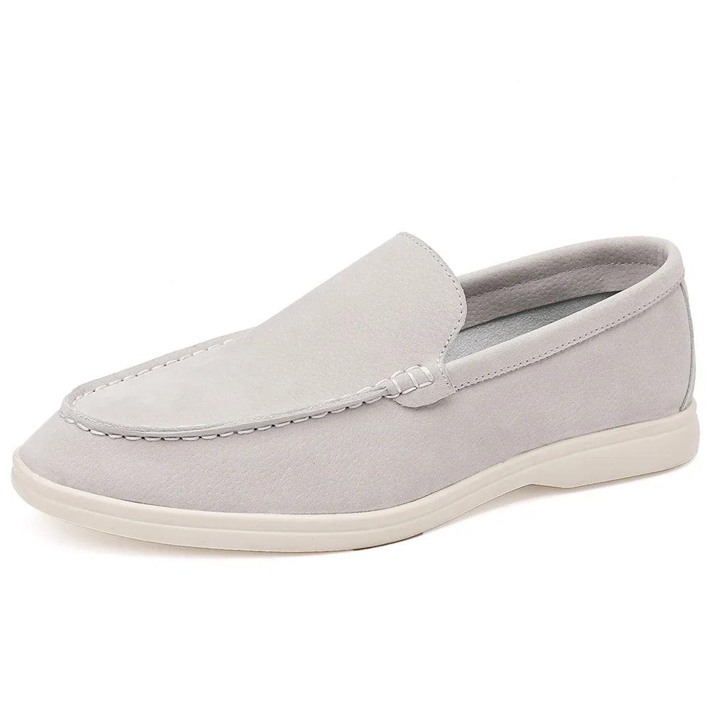 Mocassins casuais de camurça