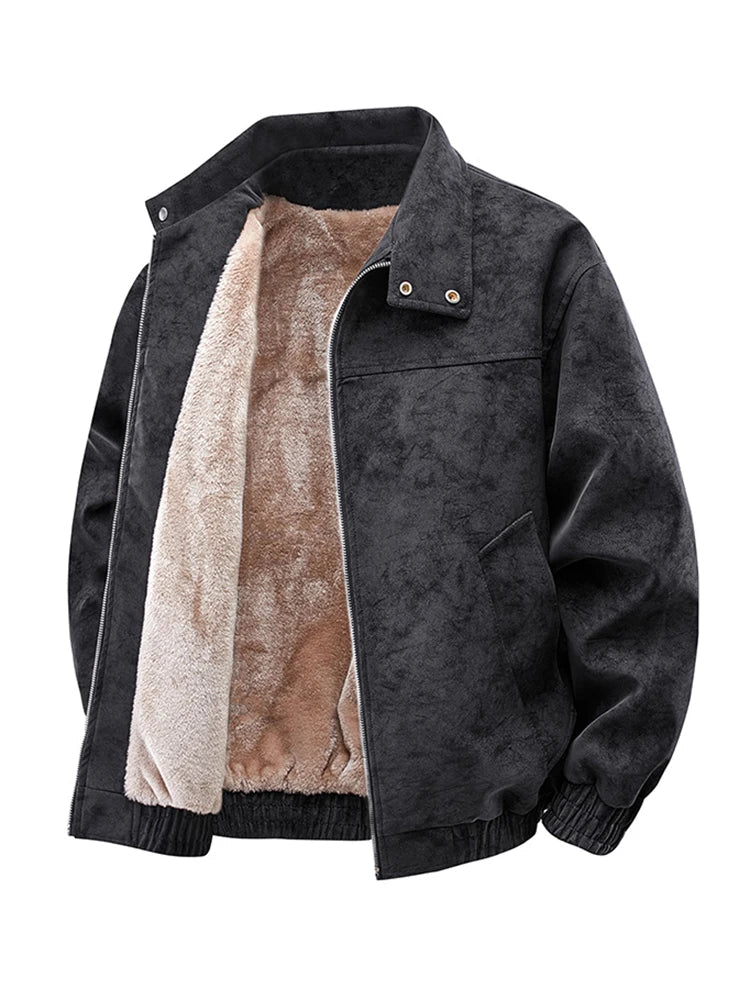 Casaco retro com forro polar