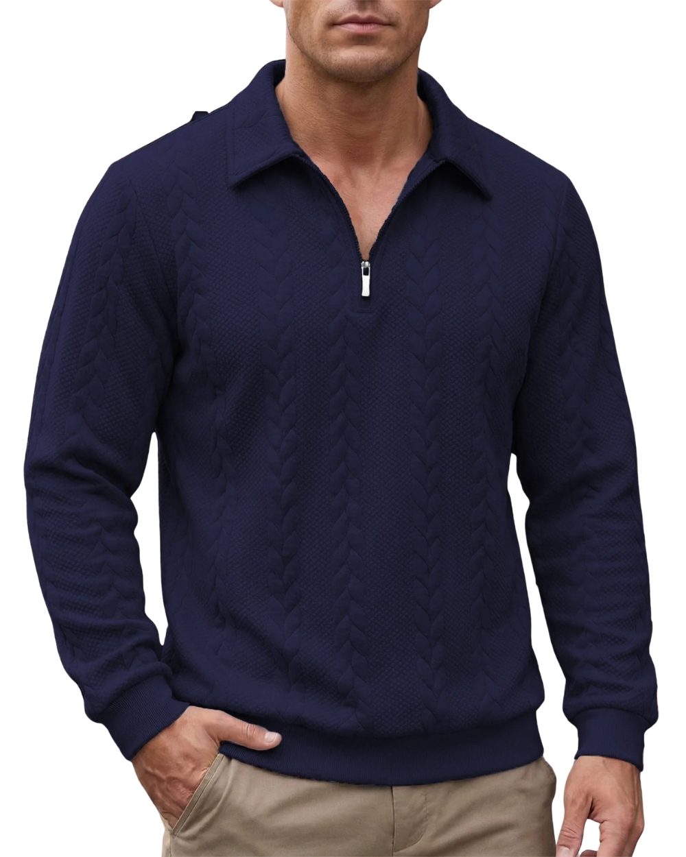 Camisola italiana com fecho