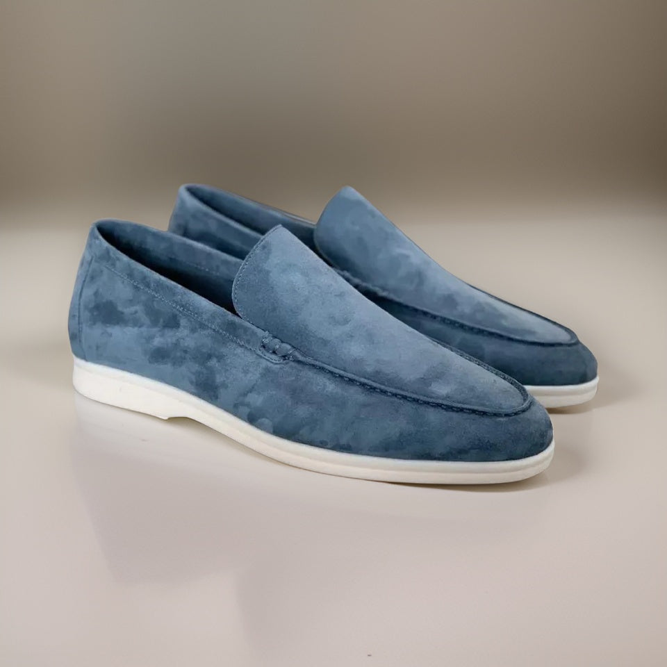 Mocassins casuais de camurça