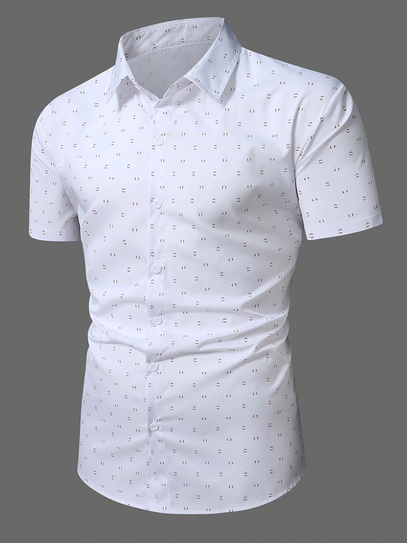 Camisa elegante de manga curta
