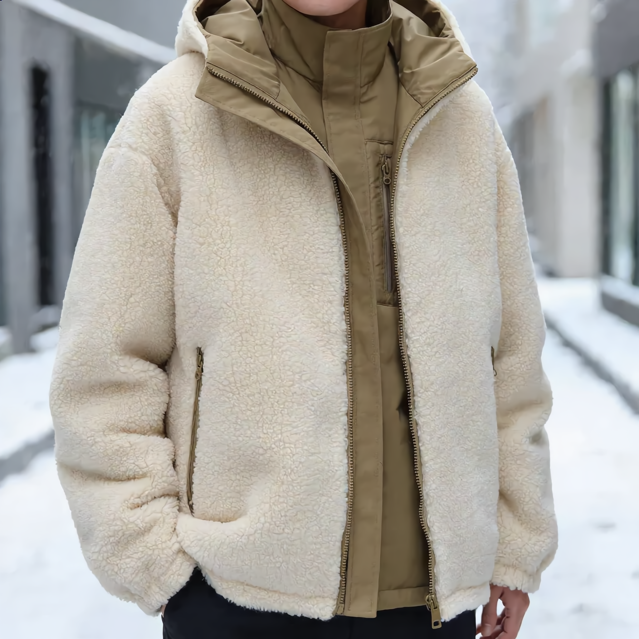 Casaco reversível elegante