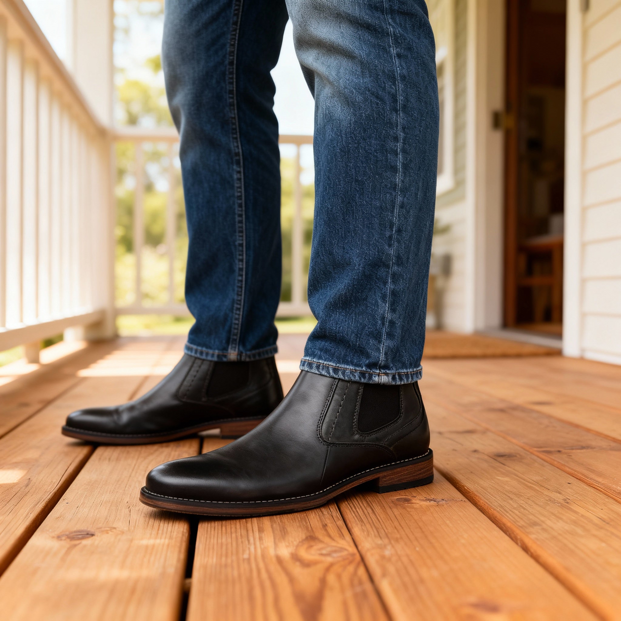 Elegante Lederstiefel