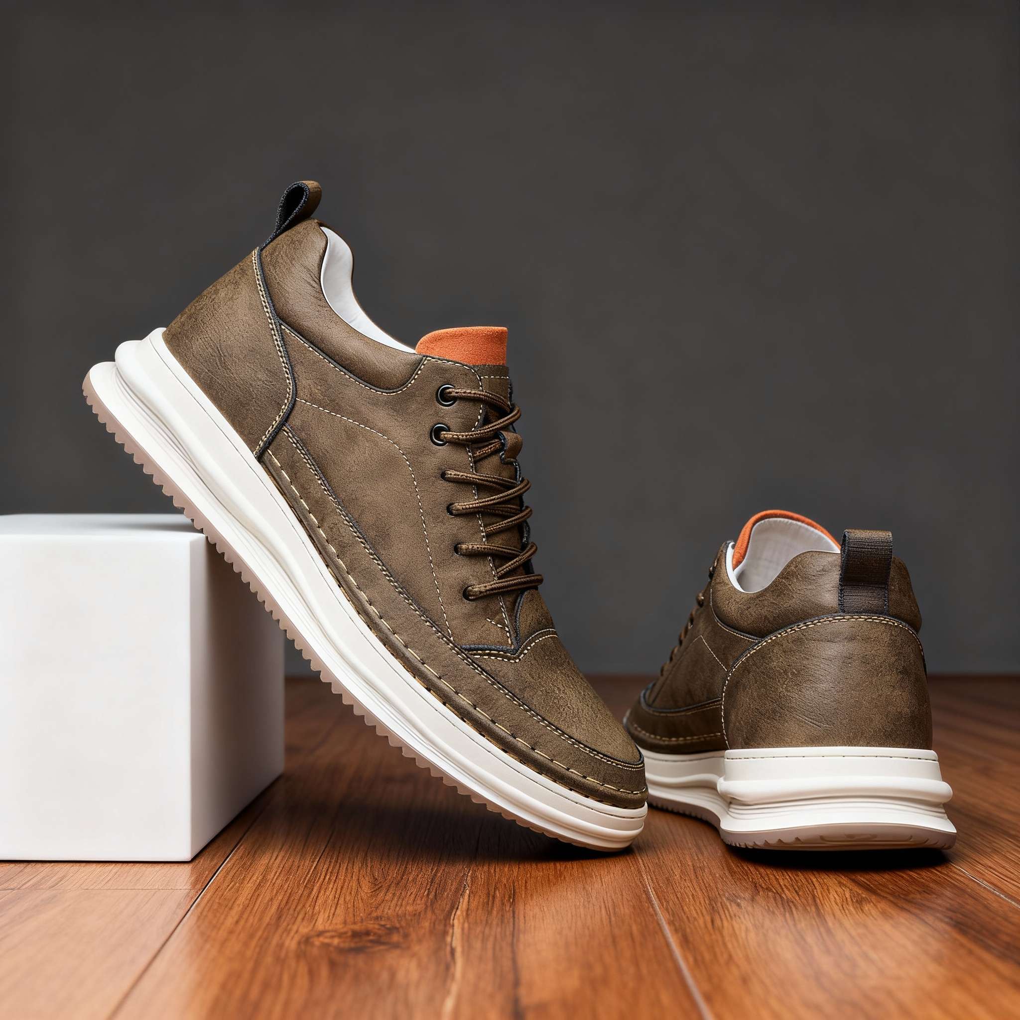 Sapatos de couro elegantes