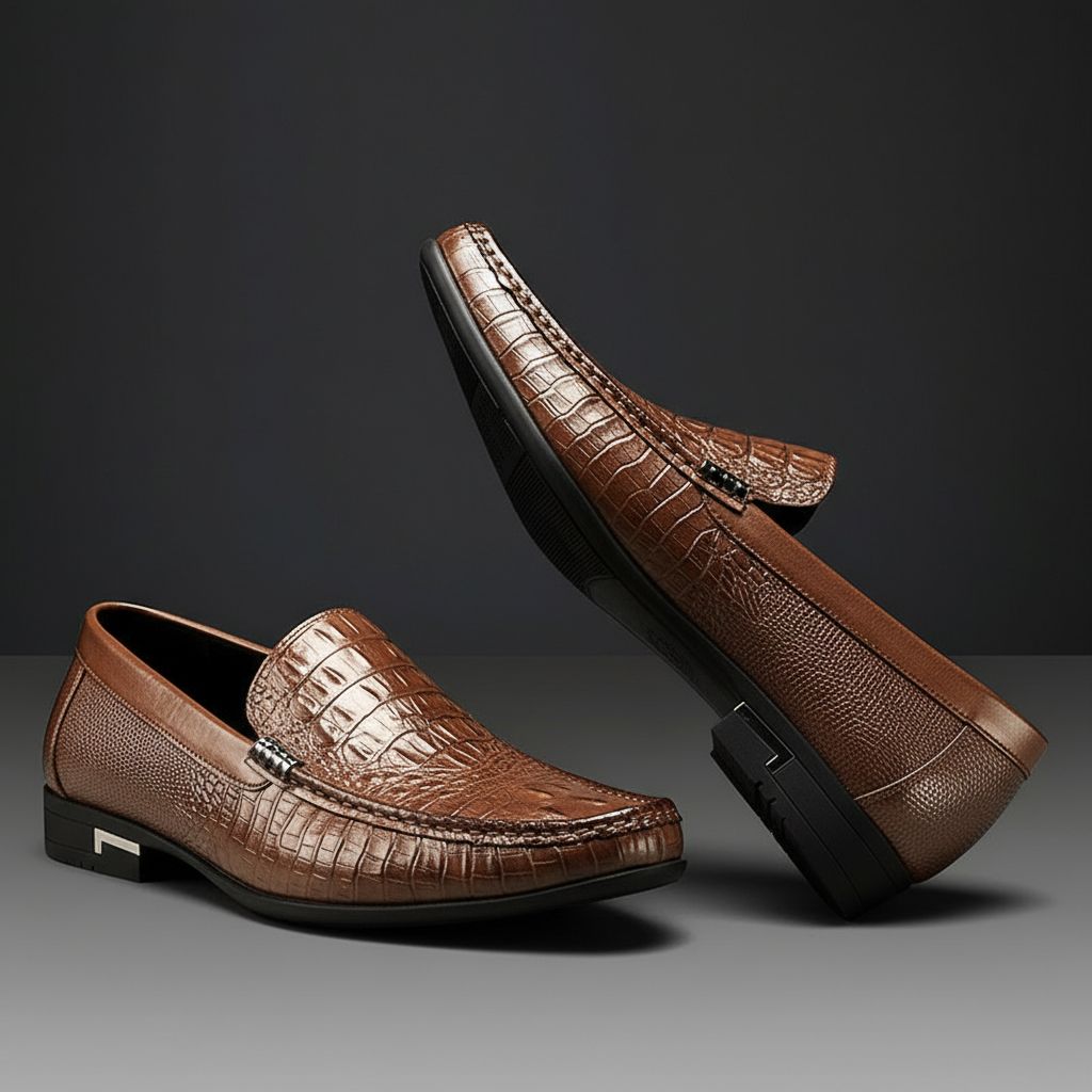 Mocassins de couro chiques