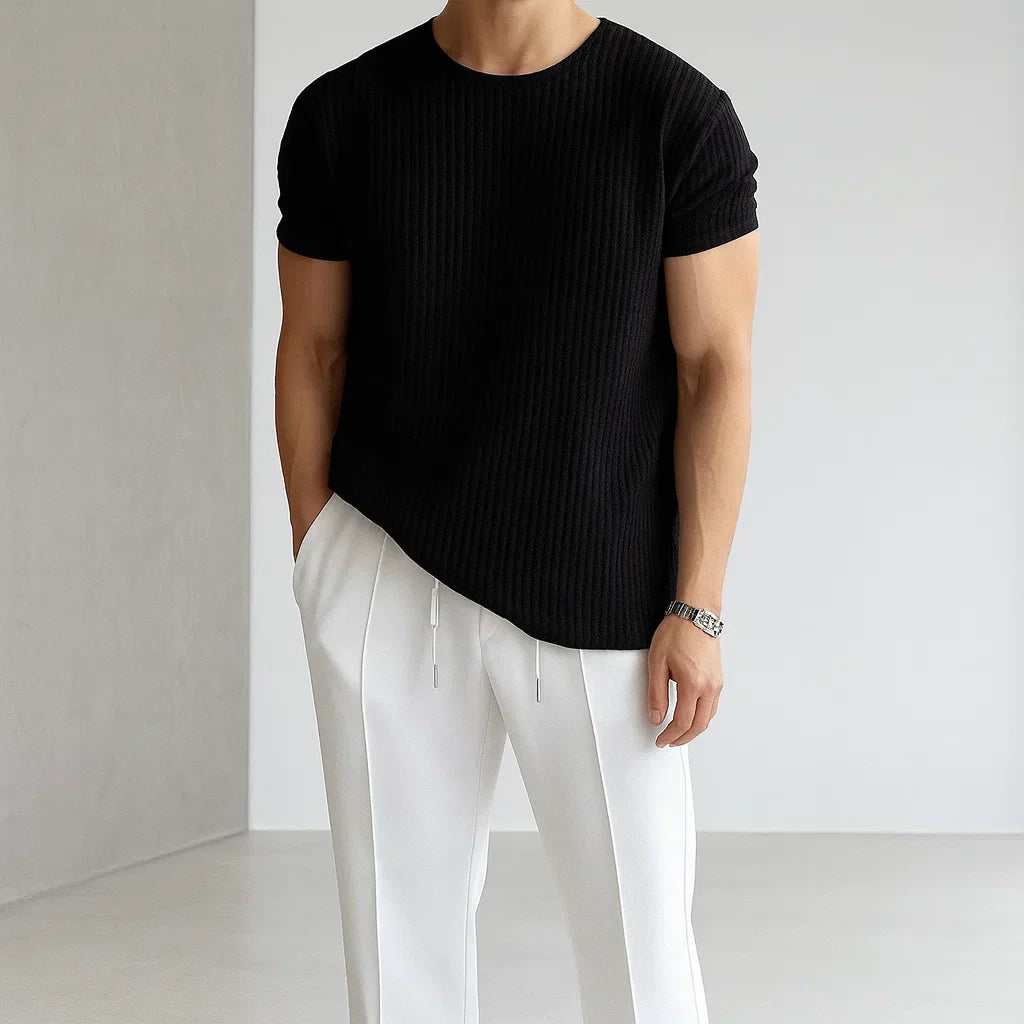 Elegantes Strick-T-Shirt