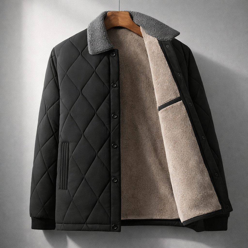 Eleganter Steppstrick-Blouson
