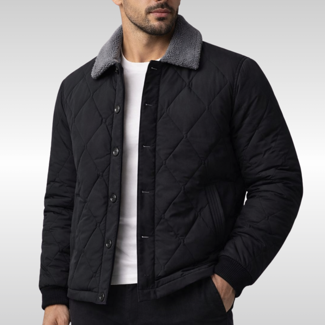 Eleganter Steppstrick-Blouson
