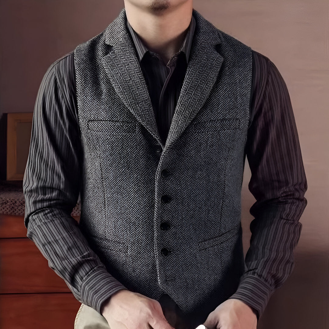 Colete elegante de lã