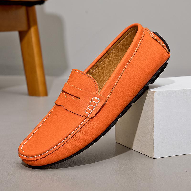 Mocassins de couro chiques