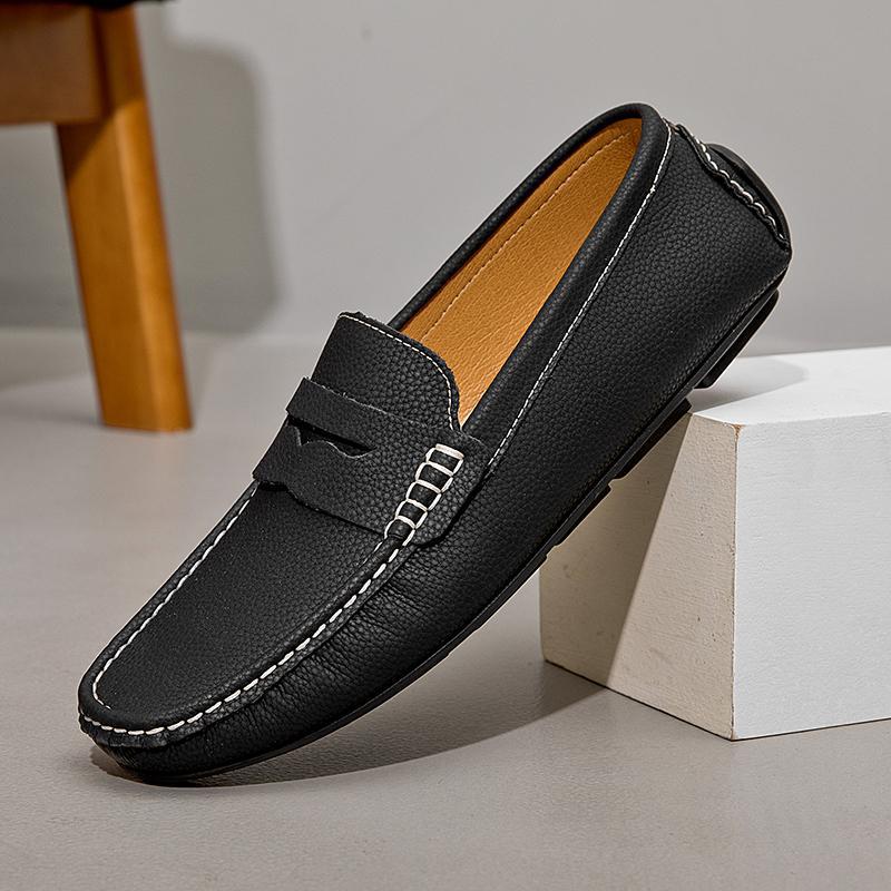 Mocassins de couro chiques