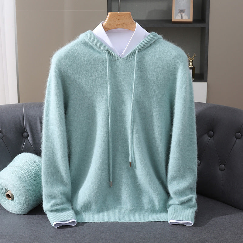 Eleganter Kaschmir-Kapuzenpullover