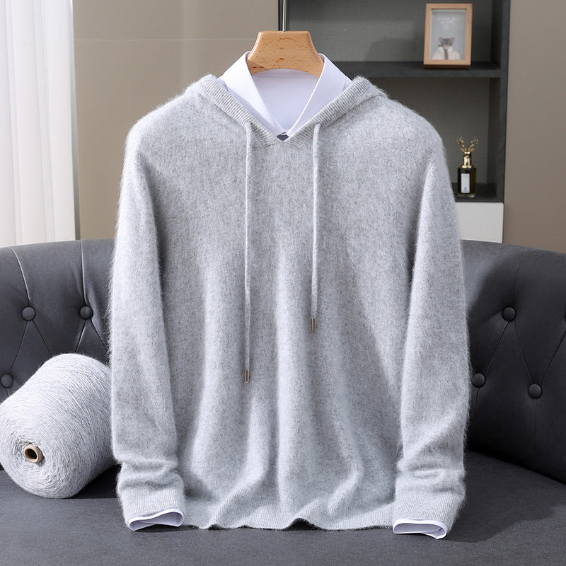 Eleganter Kaschmir-Kapuzenpullover